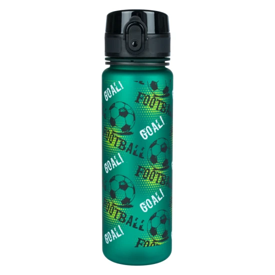 Tritan-Trinkflasche Fußball 500 ml mit praktischem Verschluss und fröhlichem Motiv.