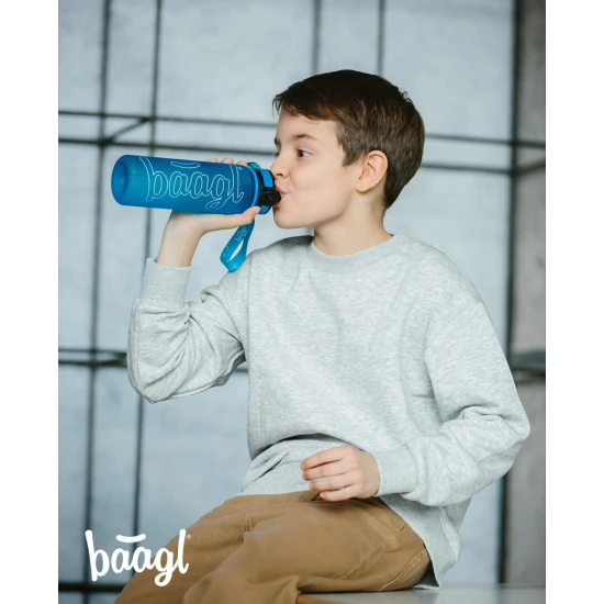 Tritan Trinkflasche Logo Blau 500 ml