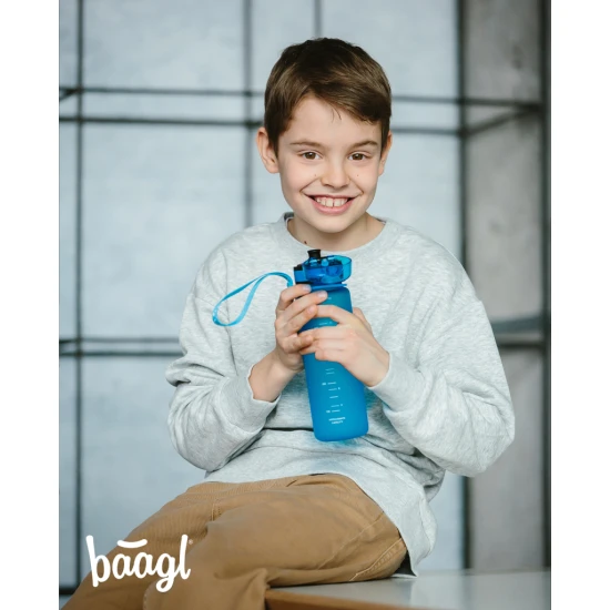 Tritan Trinkflasche Logo Blau 500 ml