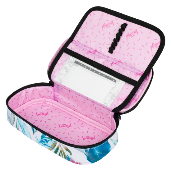 Das Federmäppchen Etui Leafs mit modernem Design und praktischen Funktionen ist ideal für die Organisation von Schulbedarf.