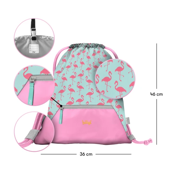 Turnbeutel Flamingo