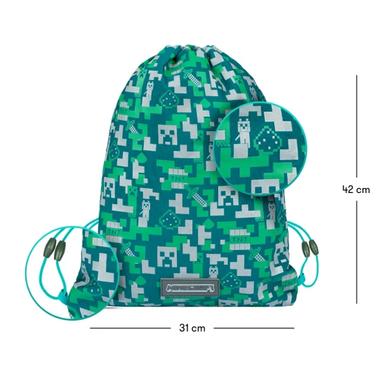Turnbeutel Minecraft Silver Creeper