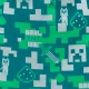 Turnbeutel Minecraft Silver Creeper