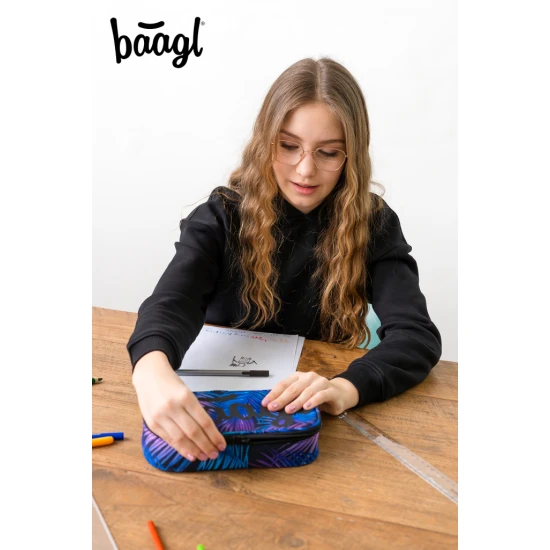 Federmäppchen Etui Palm mit modernem Design und praktischen Funktionen, ideal für die Organisation von Schulbedarf.