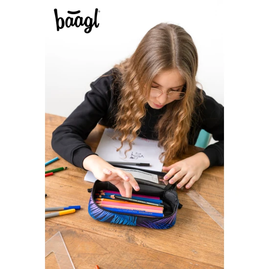 Federmäppchen Etui Palm mit modernem Design und praktischen Funktionen, ideal für die Organisation von Schulbedarf.