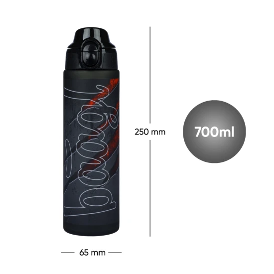Tritanflasche Lava 700 ml mit Schlaufe und verschließbarem Deckel, ideal für Schulgetränke