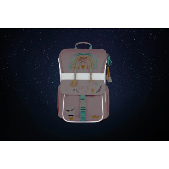 Regenbogenrosa Schultasche der Marke BAAGL