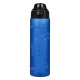 Tritanflasche Ocean Blue 700 ml mit praktischer Schlaufe und verschließbarem Deckel.