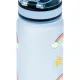 Tritanflasche Hippie 500 ml mit Schlaufe und verschließbarem Deckel, ideal für Schulgetränke