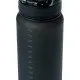 Tritan-Flasche Schwarz 800 ml mit Schlaufe und Sieb, ideal für Schule, Sport und Ausflüge, frei von BPA, PVC und Phthalaten.