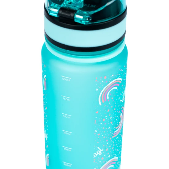 Tritan-Flasche für Kinder mit dem Regenbogen-Motiv der Marke BAAGL