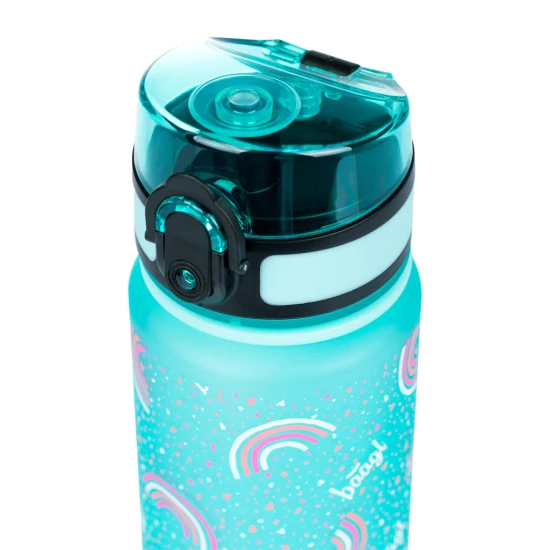 Tritan-Flasche für Kinder mit dem Regenbogen-Motiv der Marke BAAGL