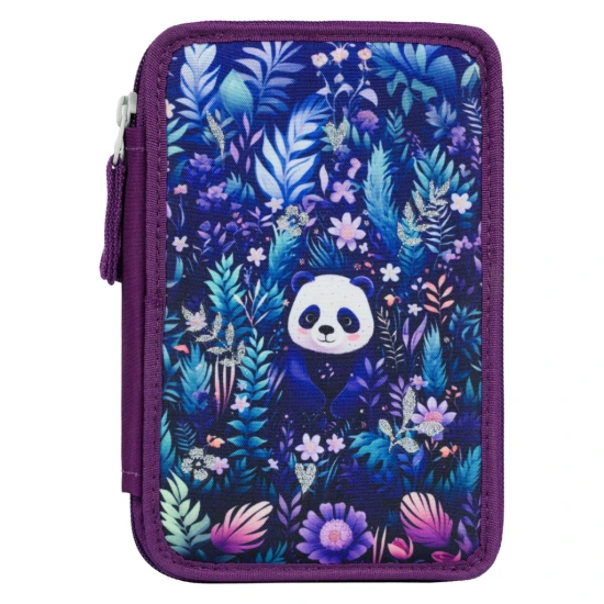 Dreistöckiges Federmäppchen Jungle Panda