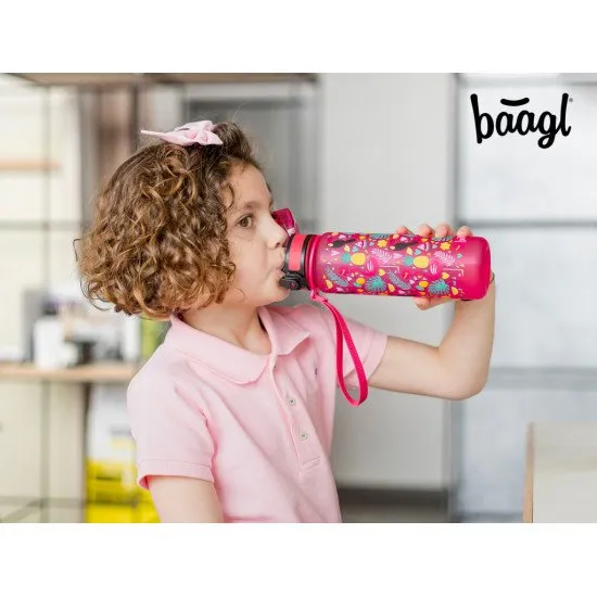Tritanflasche für Kinder mit Flamingo-Motiv von BAAGL