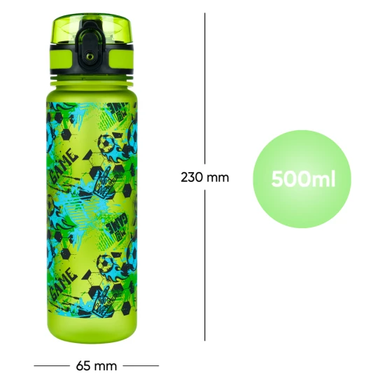 Tritan-Flasche für Kinder mit dem Football Game-Motiv von BAAGL