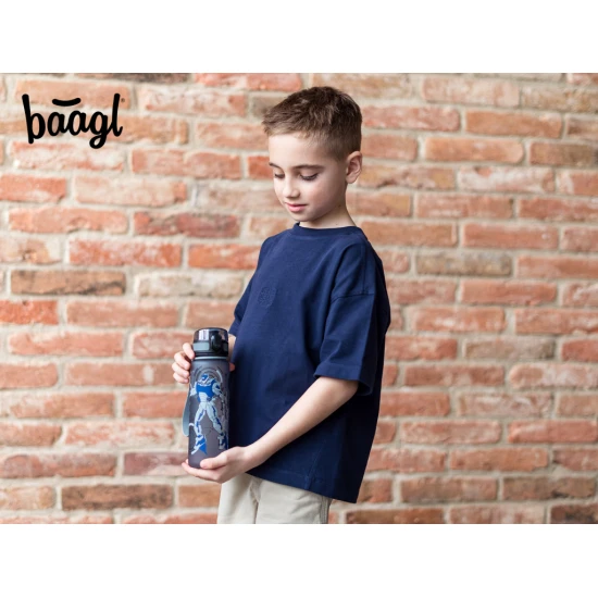 Tritan-Flasche für Kinder mit Roboter-Motiv der Marke BAAGL