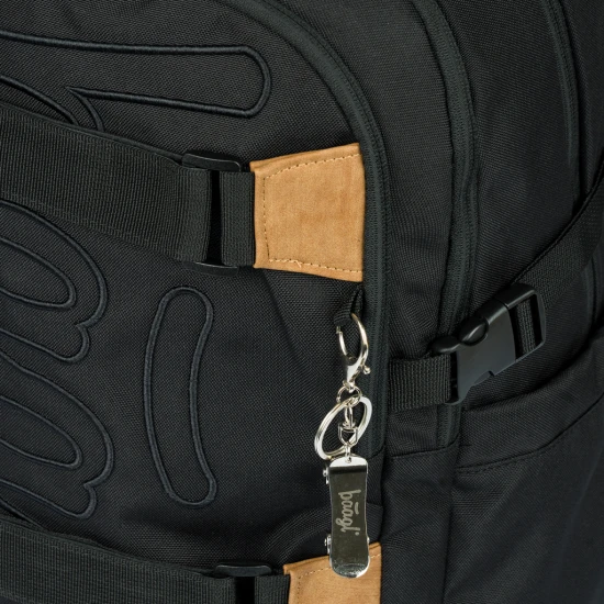 Skate Darkness Schulranzen - ergonomischer Rucksack mit Skateboard-Gurten, reflektierenden Elementen und Laptopfach