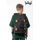 Skate Darkness Schulranzen - ergonomischer Rucksack mit Skateboard-Gurten, reflektierenden Elementen und Laptopfach