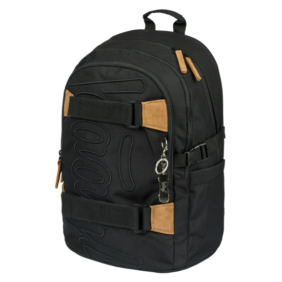 Skate Darkness Schulranzen - ergonomischer Rucksack mit Skateboard-Gurten, reflektierenden Elementen und Laptopfach