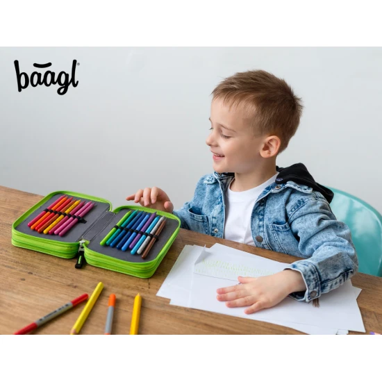 Federmäppchen 3-Fach Fußballspieler