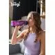 Tritan-Flasche Galaxy 700 ml mit Schlaufe und verschließbarem Deckel, ideal für Getränke in der Schule, auf Reisen und beim Sport, BPA- und phthalatfrei.