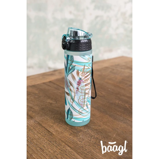 Leafs Tritan Trinkflasche 700 ml Baagl, verschließbar und ökologisch, ideal für Schule, Ausflüge und Sport.