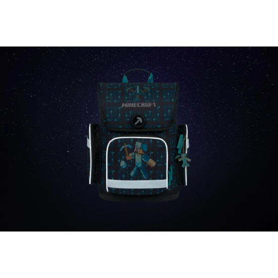 Schultasche Ergo Minecraft Blue Axe