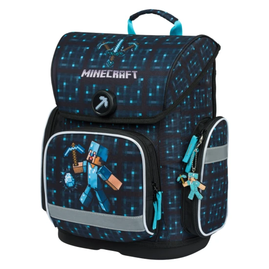 Schultasche Ergo Minecraft Blue Axe