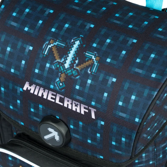 Schultasche Ergo Minecraft Blue Axe