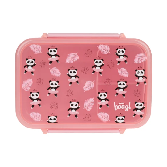 Brotdose mit Trennwänden Panda