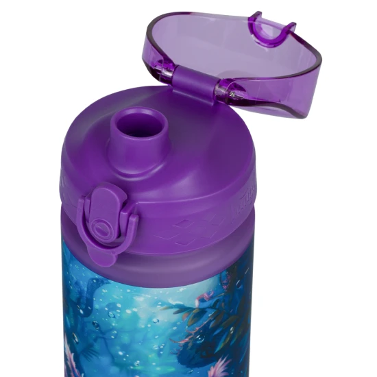 Axolotl 500 ml Tritan-Trinkflasche mit praktischem Verschluss und fröhlichem Motiv.