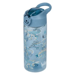 Tritan-Trinkflasche mit Strohhalm für Kinder Dino 500 ml