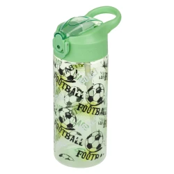 Tritan-Trinkflasche mit Strohhalm für Kinder Fußball 500 ml