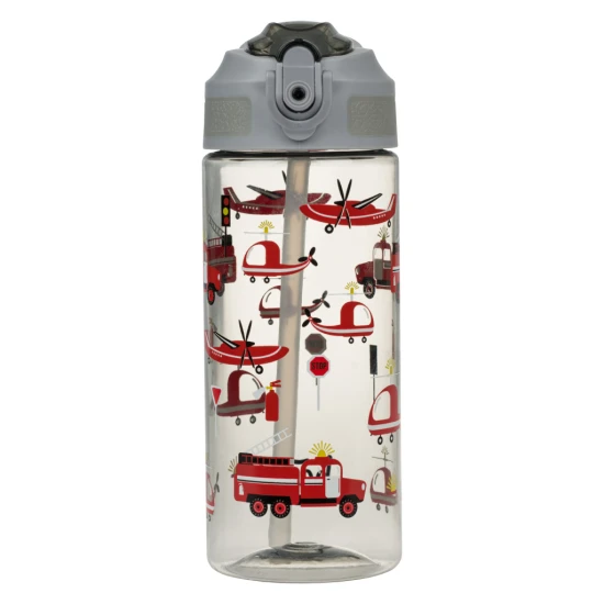 Tritan-Trinkflasche mit Strohhalm Lebensretter 500 ml