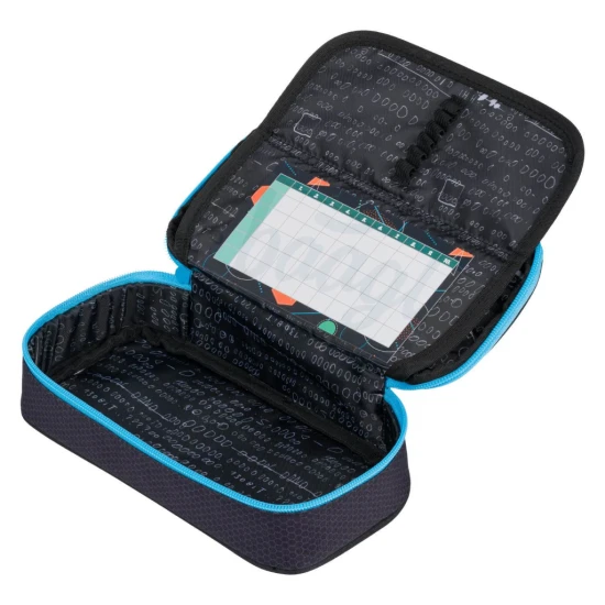 Skate Blue Light Federmäppchen mit modernem Design und praktischen Funktionen, ideal für die Organisation von Schulbedarf.