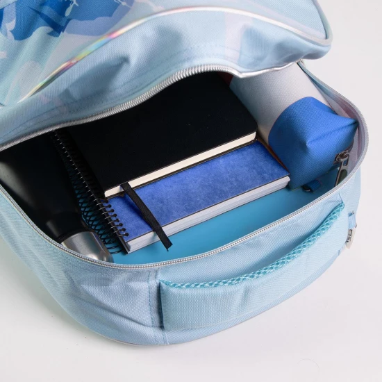 Frozen Schulrucksack 1 42 cm – blauer Rucksack mit Elsa für Mädchen