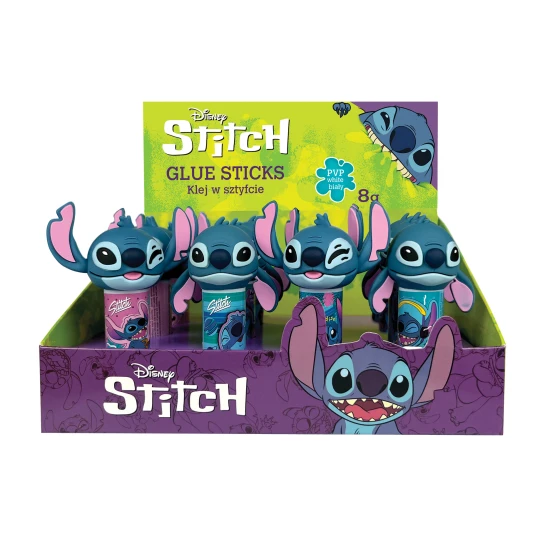 Klebestift Stitch Blau mit einer Designkappe und einem Lilo & Stitch
