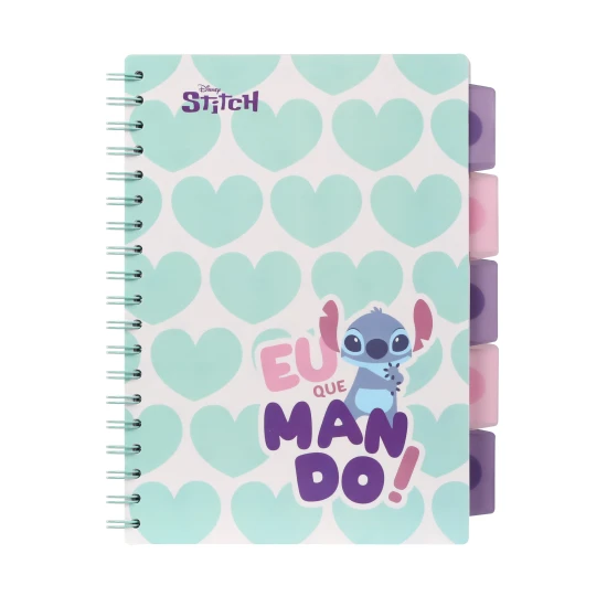 Notizblock B5 Stitch Pastel mit bunten Lesezeichen und einem fröhlichen Motiv der Disney-Figur Stitch