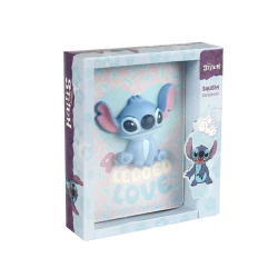 Notizbuch B6 mit 3D-Figur Stitch Pastel