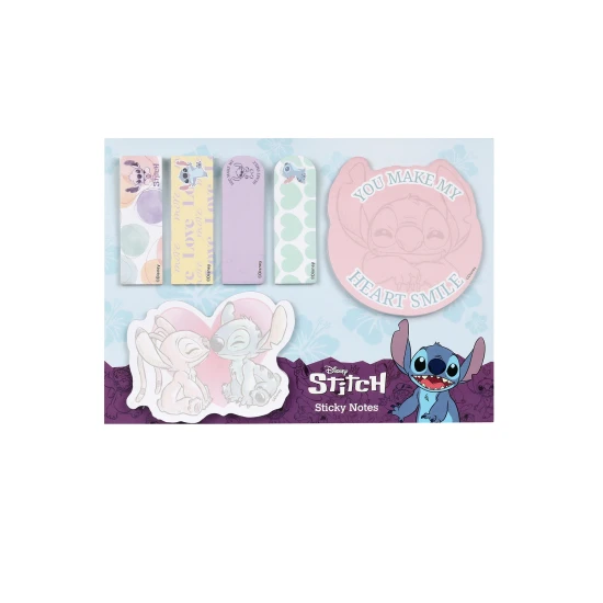 Selbstklebende Lesezeichen mit 3D-Figur Stitch von Disney, 6 verschiedene Designs zum Markieren von Seiten.