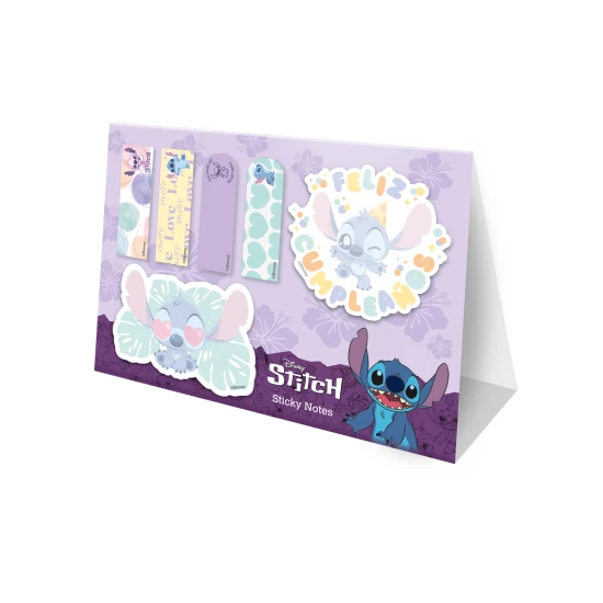 Selbstklebende Lesezeichen mit 3D-Figur Stitch von Disney, 6 verschiedene Designs zum Markieren von Seiten.