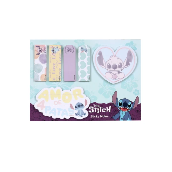 Selbstklebende Lesezeichen mit 3D-Figur Stitch von Disney, 6 verschiedene Designs zum Markieren von Seiten.