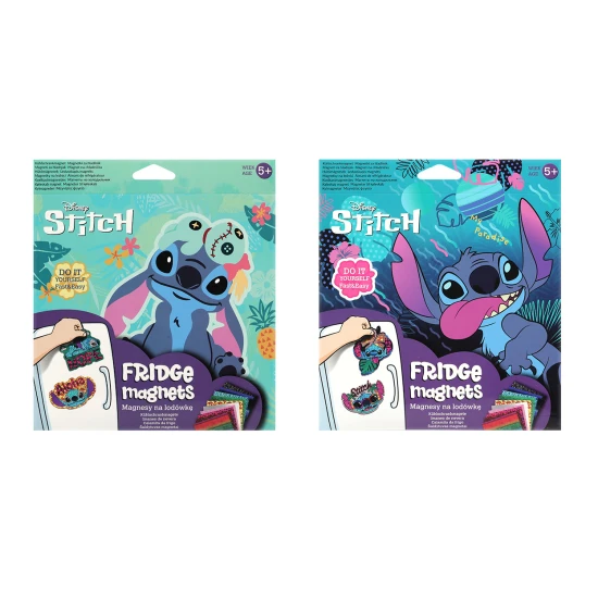 DIY-Magnete Stitch Blue – ein Kreativset zum Basteln von Magneten mit 10 Farbfolien und 4 Magneten