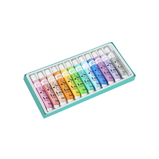 Temperafarben Stitch Pastel 12 Stk - Pastellfarben zum Malen