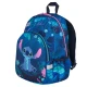 Blauer Kinderrucksack von Toby Stitch mit verstellbaren Schultergurten und Sicherheitspfeife.