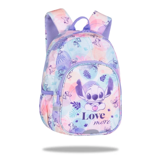 Toby Stitch Pastel Kinderrucksack mit verstellbaren Schultergurten und Sicherheitspfeife.