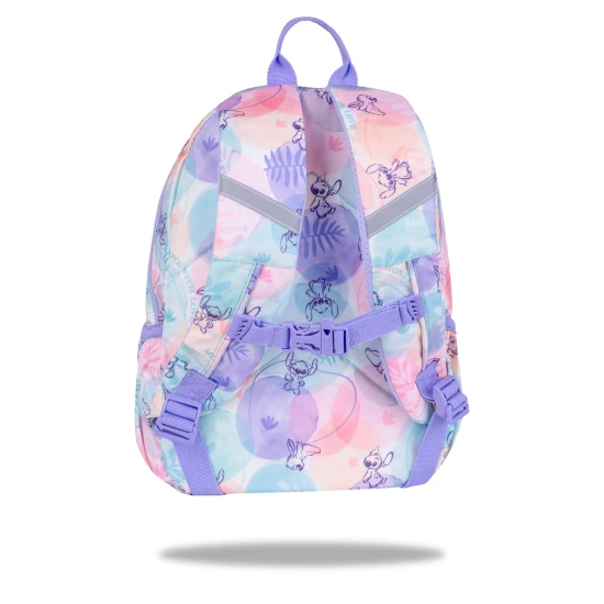 Toby Stitch Pastel Kinderrucksack mit verstellbaren Schultergurten und Sicherheitspfeife.