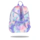 Toby Stitch Pastel Kinderrucksack mit verstellbaren Schultergurten und Sicherheitspfeife.