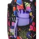 Kinderrucksack Toby Stitch Schwarz mit verstellbaren Schultergurten und Sicherheitspfeife.