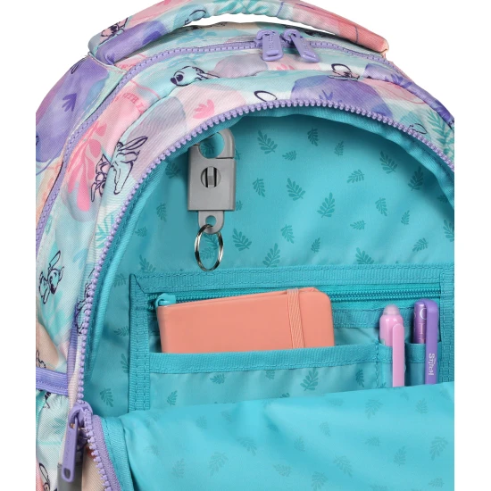 Coolpack Prime Stitch Pastel Schultasche mit zwei Fächern und gepolsterten Schultergurten.